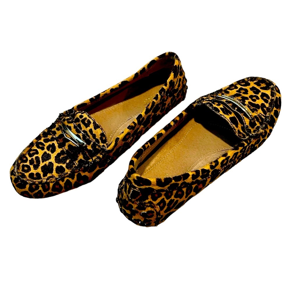 COPY - NWT Vionic Ashby Leopard Calf Hair Loafers